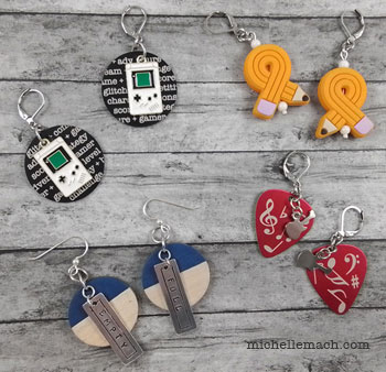 4 Pairs of Earrings by Michelle Mach