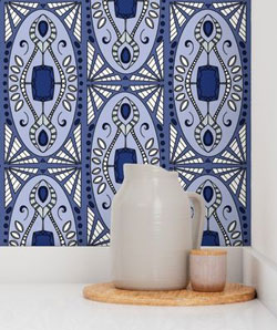 Art Deco Brooch Wallpaper by Michelle Mach