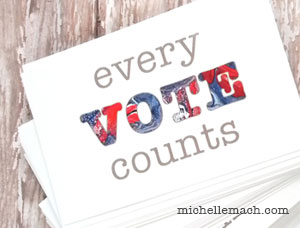 Every Vote Counts postcards
