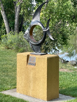 Fish Sculpture in Benson Sculpture Garden