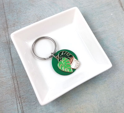 Plant Keychain with Quote