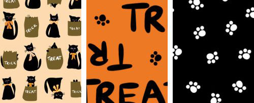 Trick or Treat Cats Fabric